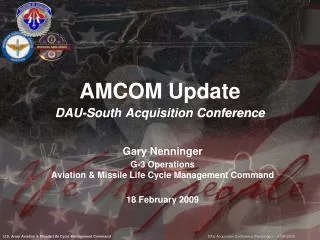AMCOM Update DAU-South Acquisition Conference