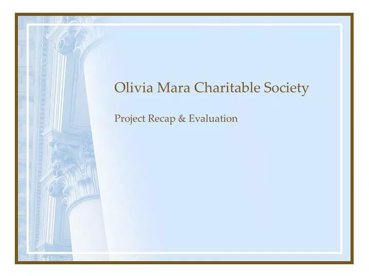 olivia mara charitable society