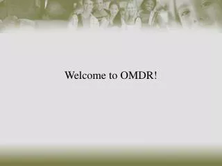 Welcome to OMDR!