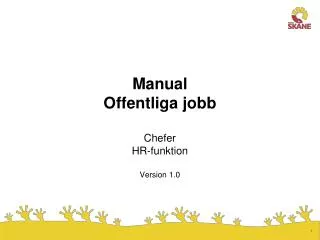 manual offentliga jobb chefer hr funktion version 1 0