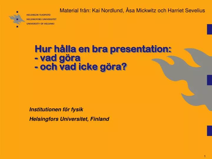 hur h lla en bra presentation vad g ra och vad icke g ra