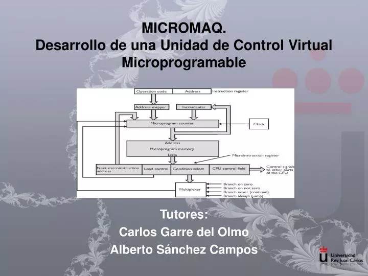 micromaq desarrollo de una unidad de control virtual microprogramable