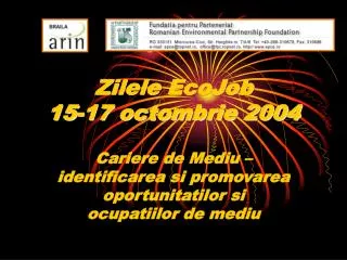 zilele ecojob 15 17 octombrie 2004