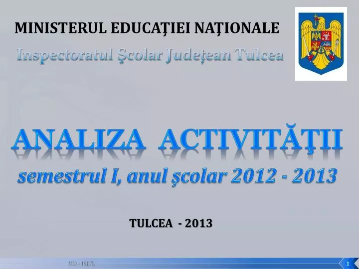 inspectoratul colar jude ean tulcea