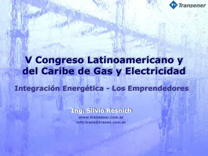 v congreso latinoamericano y del caribe de gas y electricidad