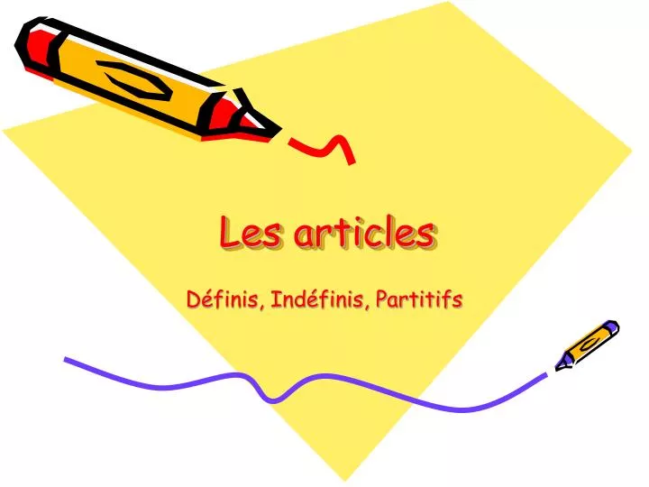 les articles