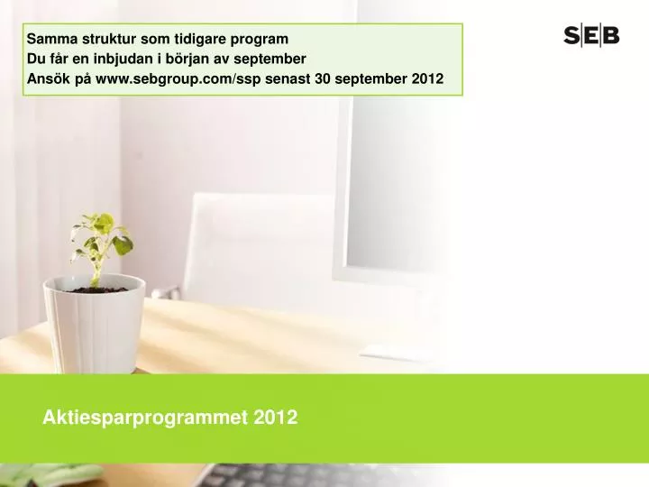 aktiesparprogrammet 2012