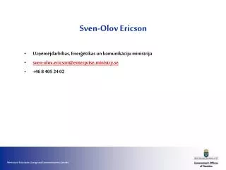 sven olov ericson