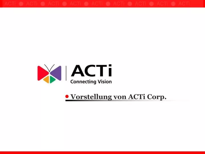 vorstellung von acti corp