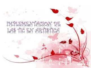 implementacion de las tic en artistica
