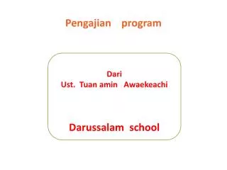 pengajian program