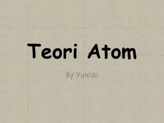 teori atom