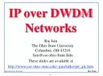 IP over DWDM Networks - slide 1