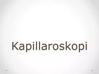kapillaroskopi