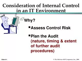 Consideration of Internal Control in an IT Environment