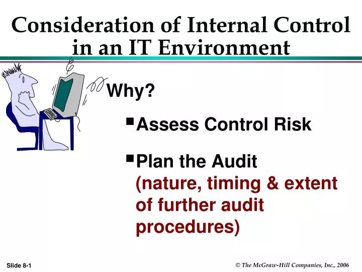 consideration of internal control in an it environment