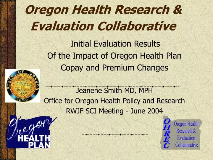 oregon health research evaluation collaborative