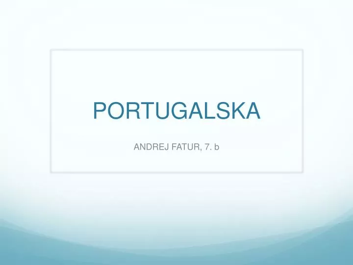 portugalska