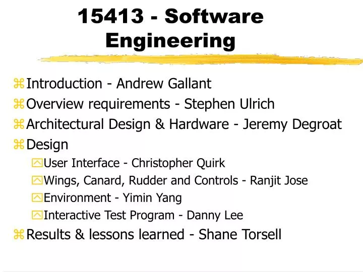 15413 software engineering