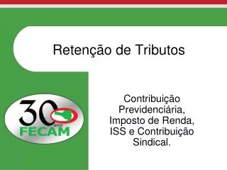 reten o de tributos