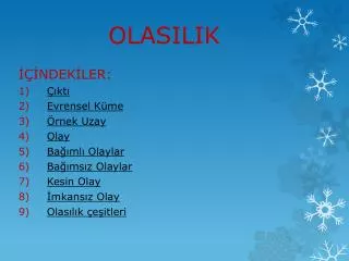 olasilik