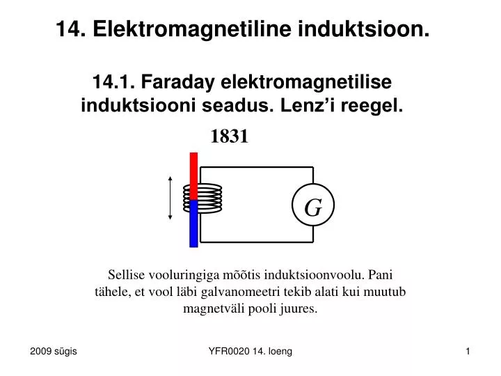 14 elektromagnetiline induktsioon