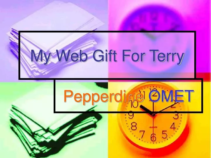my web gift for terry