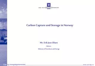 Carbon Capture and Storage in Norway