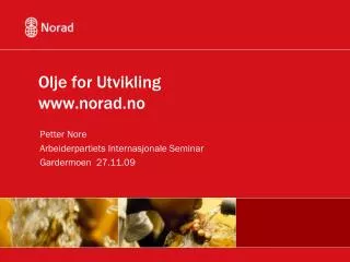 olje for utvikling www norad no