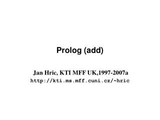 Prolog ( add )