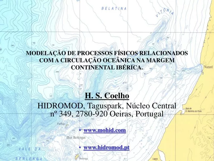 modela o de processos f sicos relacionados com a circula o oce nica na margem continental ib rica