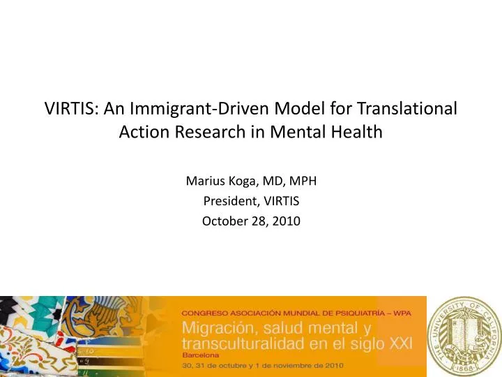 virtis an immigrant driven model for translational action research in mental health