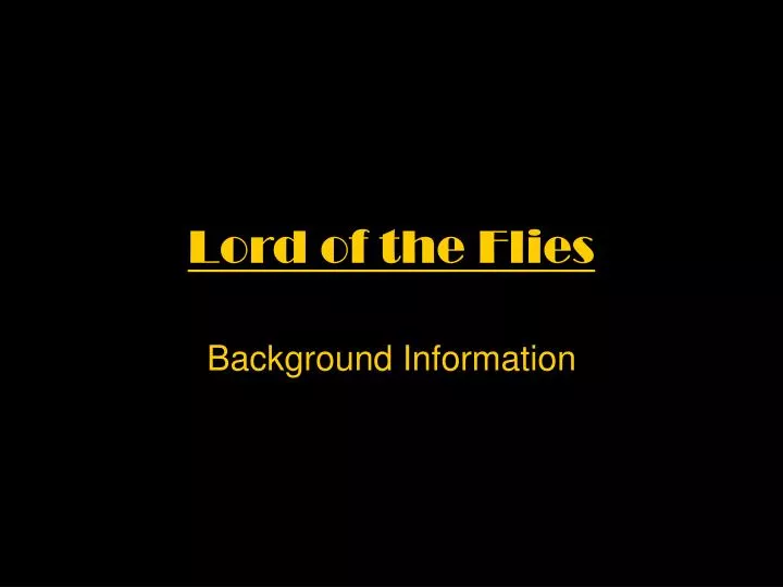 lord of the flies