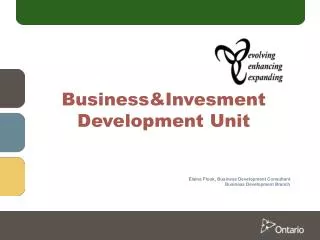 Business&amp;Invesment Development Unit