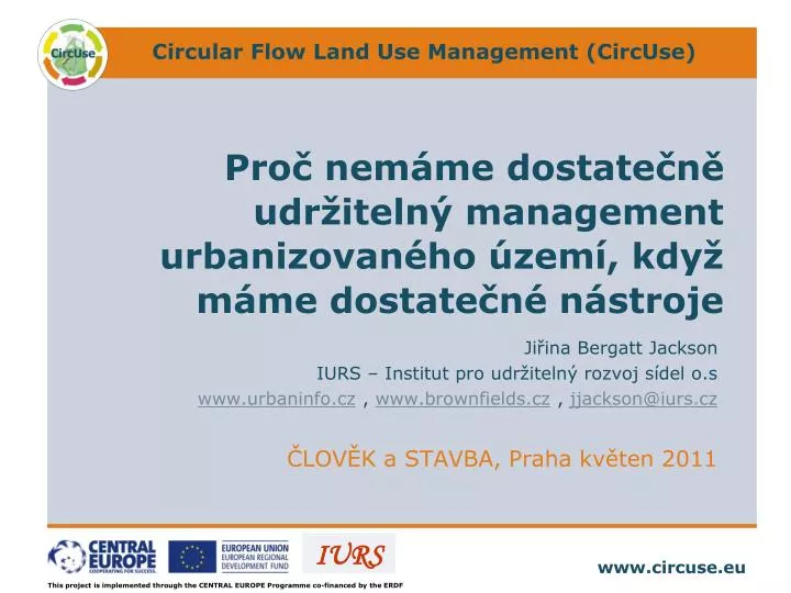 pro nem me dostate n udr iteln management urbanizovan ho zem kdy m me dostate n n stroje