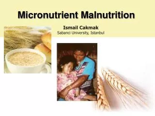 Micronutrient Malnutrition