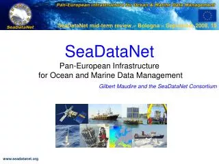 SeaDataNet Pan-European Infrastructure for Ocean and Marine Data Management