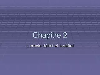chapitre 2