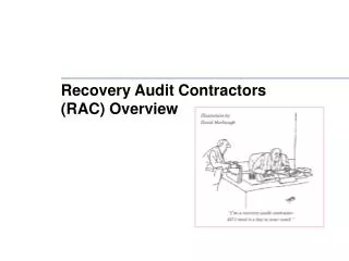 Recovery Audit Contractors (RAC) Overview