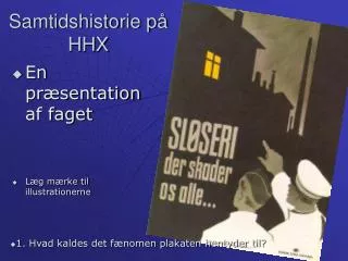 samtidshistorie p hhx