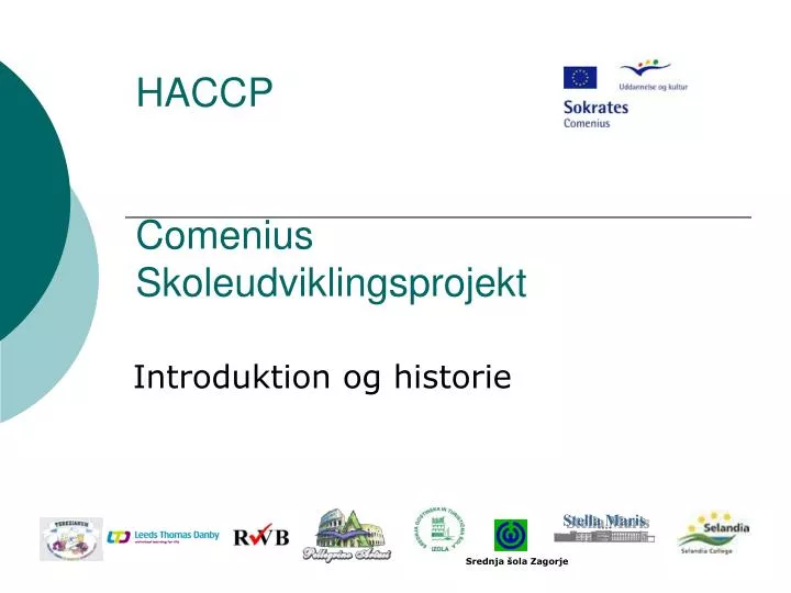 haccp comenius skoleudviklingsprojekt