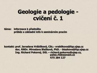 geologie a pedologie cvi en 1