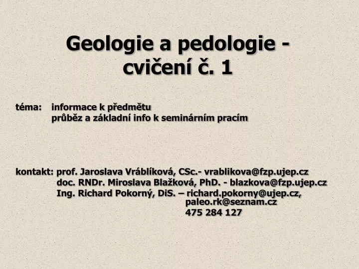 geologie a pedologie cvi en 1