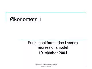 konometri 1