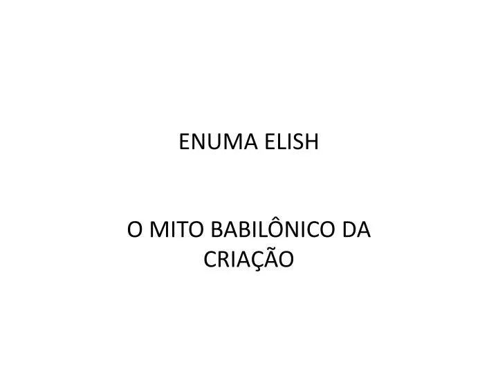 enuma elish