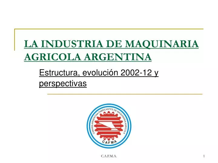 la industria de maquinaria agricola argentina