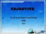 ADJECTIVE - slide 1