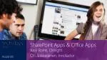 SharePoint Apps &amp; Office Apps - slide 1