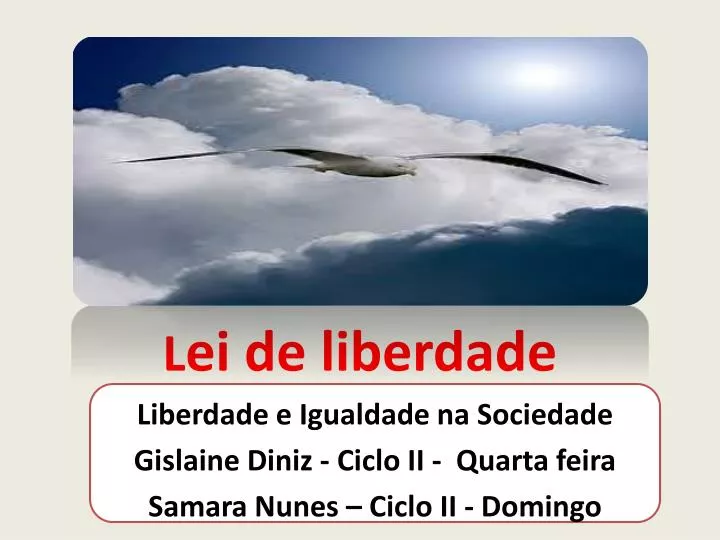 l ei de liberdade