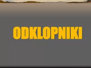 odklopniki